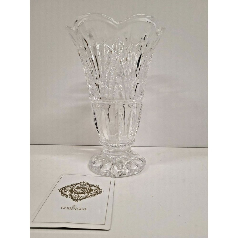 Godinger Shannon 24% Lead Crystal Freedom 8'' Bud Vase 2904